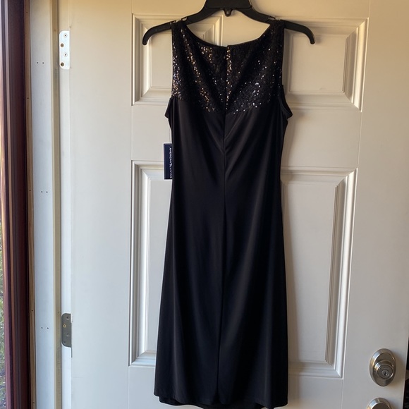 NWT American Living black sheath dress with sequin accent. Size 10. - Picture 9 of 12